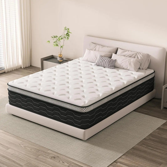 Matelas orthopédique à ressorts ensachés 7 zones mi-ferme 25 cm Maison Lunaire